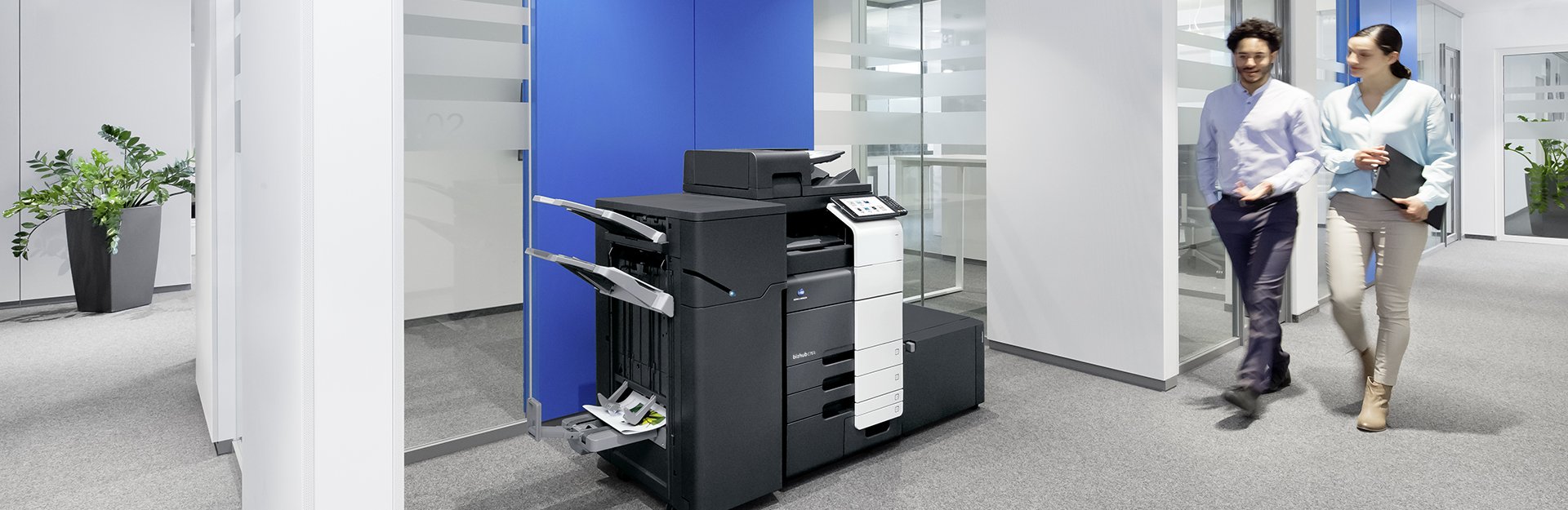 Bürosituation mit einem bizhub C751i