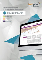 Produktebroschüre LeadPrint Online Creator
