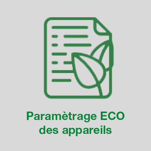Icon ECO-Geräte-Einstellungen FR