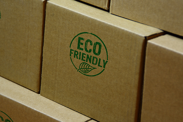 Verpackungen mit Eco Aufdruck